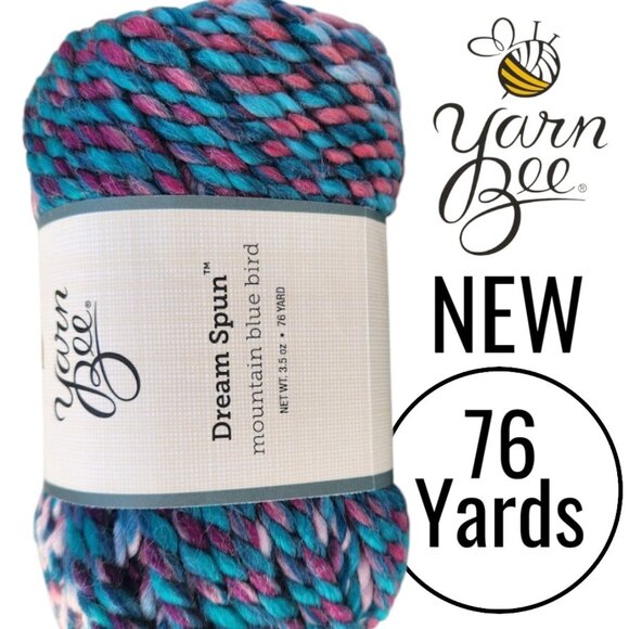 NEW Soft Yarn Bee Bulky for Crocheting Knitting Soft Skein 76 Yards 80% Acrylic - Picture 1 of 10